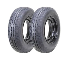 2 Heavy Duty Highway Trailer Tire Wheel Assembly 7-14.5 14PR LR G w/6x14.5 Rim