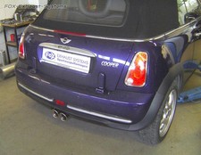  Racing-Komplettanlage Ausgang mittig Mini Cabrio R52 2x76mm eingerollt