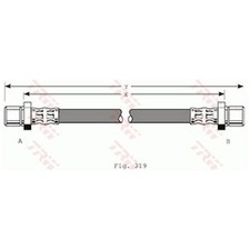 2x Bremsschlauch hinten für Subaru Impreza GC GF Legacy 1 BC 2 BD BG | 24018068