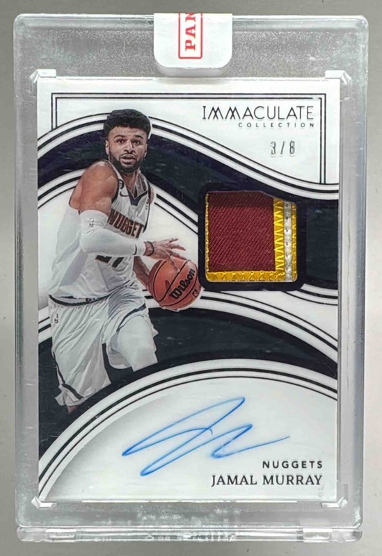 Jamal Murray 2022 Panini Immaculate FOTL GU Patch Auto 3/8