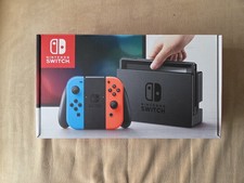 Nintendo Switch HAC-001 - 32GB - Spielkonsole - Neon-Rot/Neon-Blau - Top-Zustand