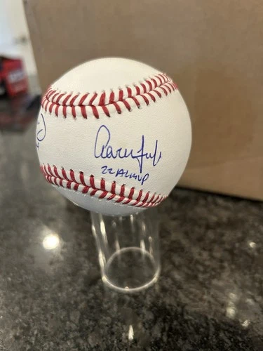 Aaron Judge & Paul Goldschmidt Dual Signed Signed Baseball Insc MVP Fanatics MLB