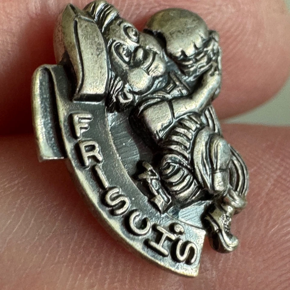 VINTAGE FRISCH'S BIG BOY STERLING SILVER EMPLOYEE SERVICE AWARD PIN TIE TACK - Image 2 of 3
