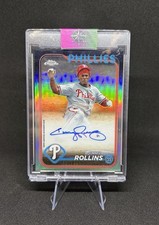 2024 Topps Chrome Jimmy Rollins Chrome Legend Auto /50 Phillies #CLA-JR