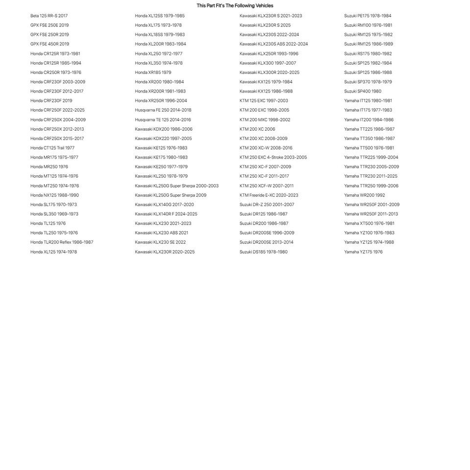 Tubo de motocicleta Tusk Heavy Duty 2 mm 100/100x18 para HONDA NX125 1988-1990 Foto 4 de 4