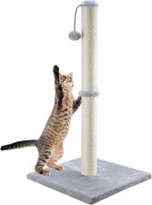 Stylish 34-Inch Cat Scratching Post for Kittens to Adults   High Stability  Fun