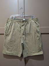 GAP Mens Pull-On KHAKI SHORTS 9" inseam size L / Large