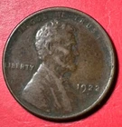 1922D US LINCOLN Cent! "Denver" Mint! Lower Mintage! FINE Details! Old US Coin!