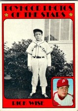 1972 Topps - Boyhood Photos of the Stars Rick Wise #345