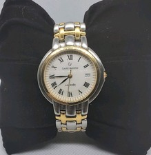 Claude Valentini La Zoer Men's Gold Plated Wrist Watch Quartz Date D8