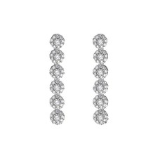 Orecchini Ottaviani rodiati con cubic zirconia  500917O