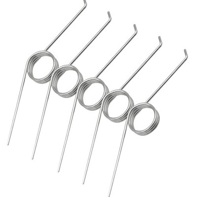 5 PCS Adjustable 3Coil Torsion Springs 0.7mm Stainless Steel Garbage