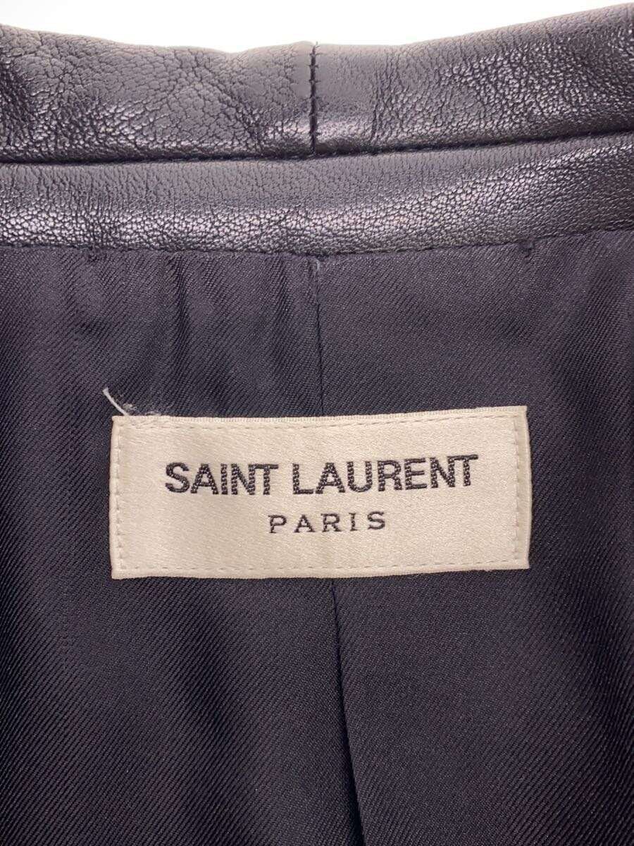 Giacca sartoriale Saint Laurent 13Aw periodo Eddy pelle borchiata collo scialle 44 W