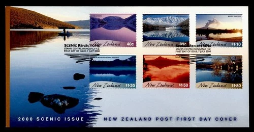 DR WHO 2000 NEW ZEALAND FDC SCENIC ISSUE COMBO $1.80 R38979