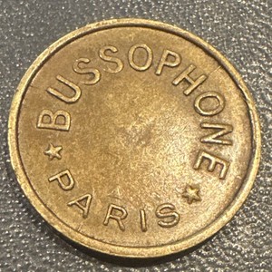 Bussoz Bussophone Paris Bronze Token 9 Rue de Clignancourt France Circulated