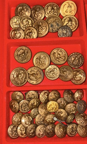 Vintage US Navy Brass Uniform Buttons 50+ Lot – Pre-WWII & WWII Era Antique Mix