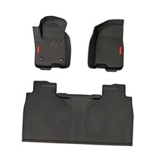 Floor Mats for Chevy Silverado/GMC Front  Rear with Storage 2019-2025 Red