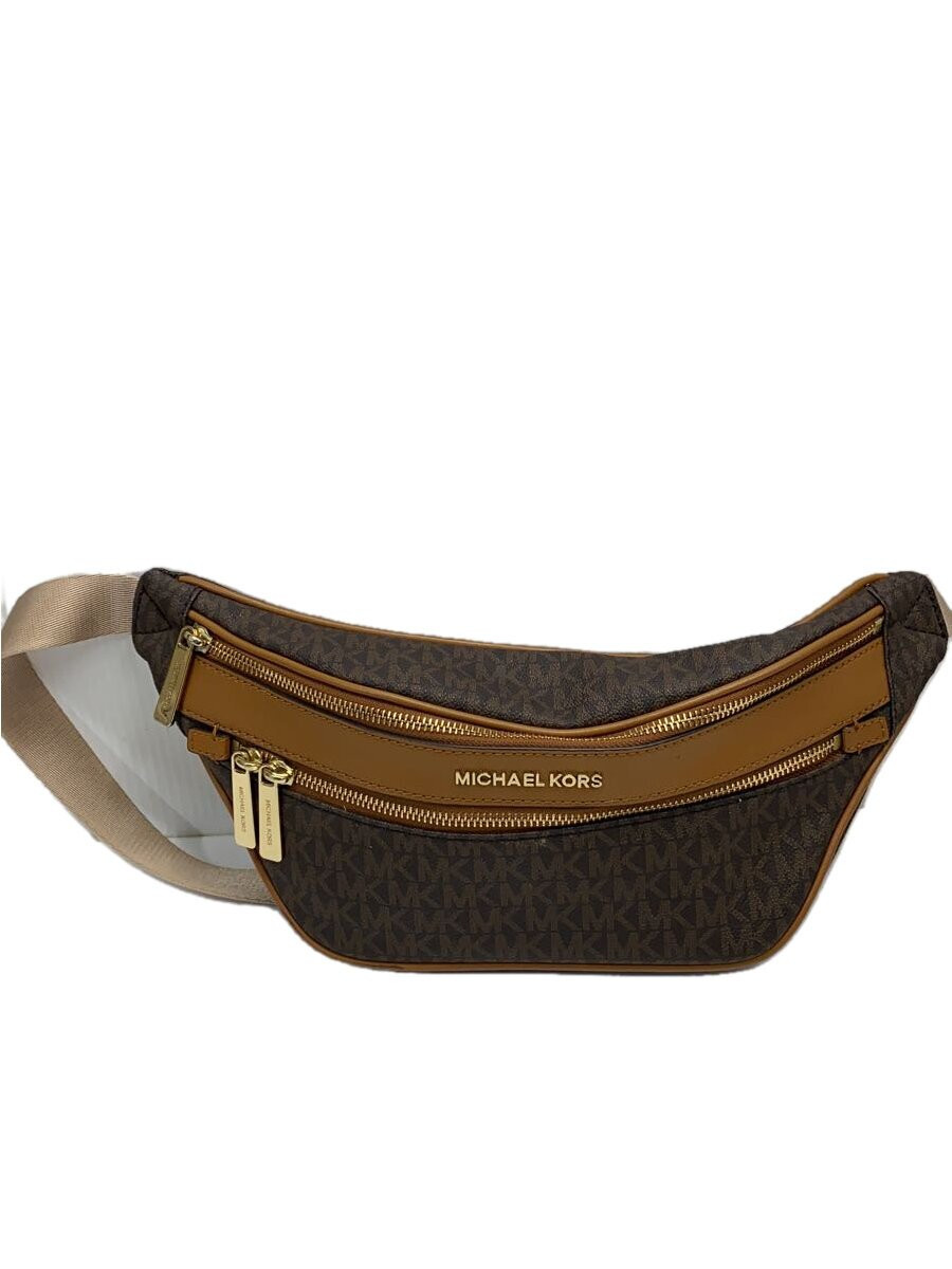 MICHAEL KORS◇ウエストバッグ/レザー/BRW/35T9GY9N8B - ボディバッグ 