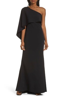 vince camuto cape overlay dress