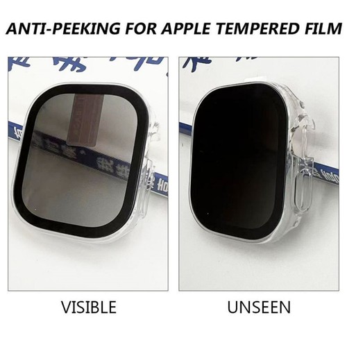 Anti-Spy Screen Protector iWatch 49mm 41mm 45mm For Apple Watch Ultra 8 7 6 - Picture 2 of 19