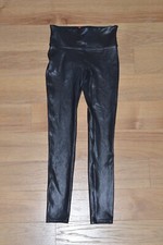 SPANX Faux Leather High Rise Leggings Black Women  s Size S