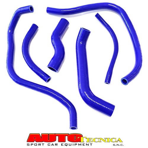 KIT 6 TUBI ACQUA AUTOBIANCHI A112 ABARTH SET MANICOTTI SILICONE COLORE BLU - Picture 2 of 3