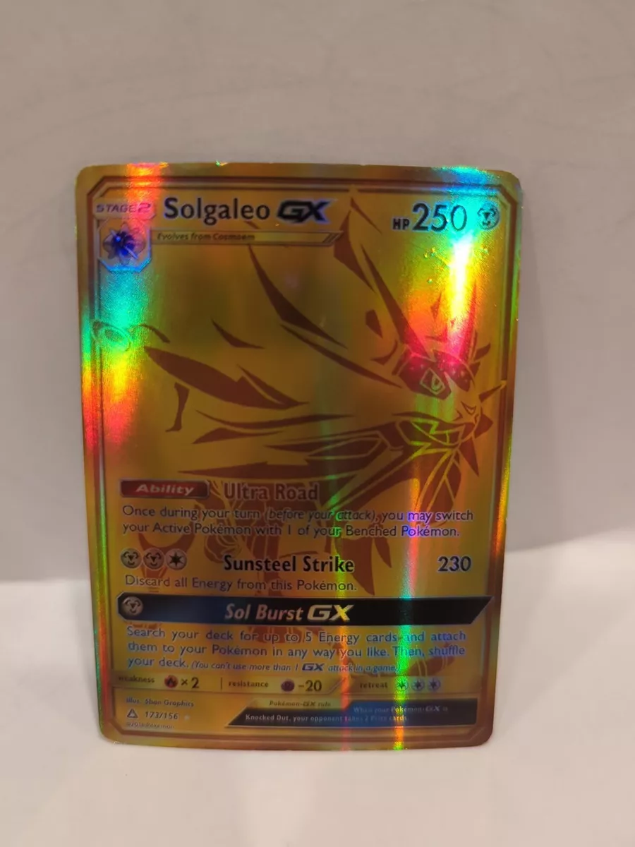  Pokemon - Solgaleo GX - 173/156 - Secret Rare - Sun