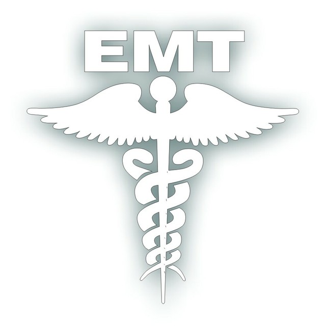 EMT Caduceus decal for medical ems emt helmet ambulance or car window