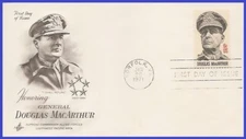 USA4 #1424 U/A ARTCRAFT FDC   Gen. Douglas MacArthur