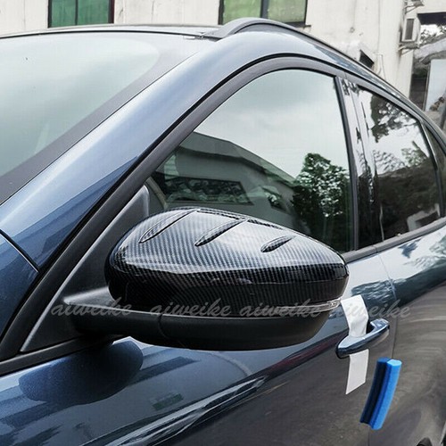 For Ford Escape Kuga 2020-2024 Carbon Fiber Rear View Side Mirror Cover Trim 2PC - Picture 3 of 6