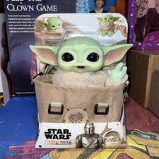 NEW Star Wars Mandalorian The Child Grogu 11" Talking Baby Yoda Carrying Satchel