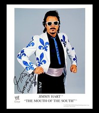WWE JIMMY HART UNRELEASED OFFICIAL LICENSED ORIGINAL 8X10 FACSIMILE PROMO PHOTO