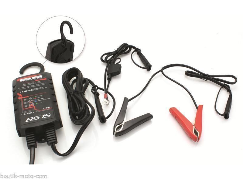 Chargeur de batterie BS 15 pour moto et scooter 12V