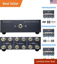 Effortless A/B Speaker Switch for Two Amplifiers with Gold-Plated Connections