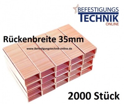 Klammern 35×22mm für Kartonverschlusshefter Bostitch Akku DSA-3522-E BeA Packfix