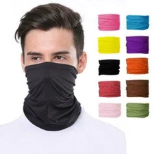 Neck Gaiter Face Mask Balaclava Bandana Scarf Fishing Headwear Tube E Prof  A3C7