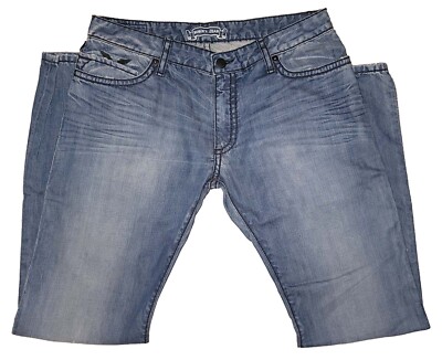 New Men's Robins Jeans D5779 Blk Saddle Blue Wash Wings Rivets