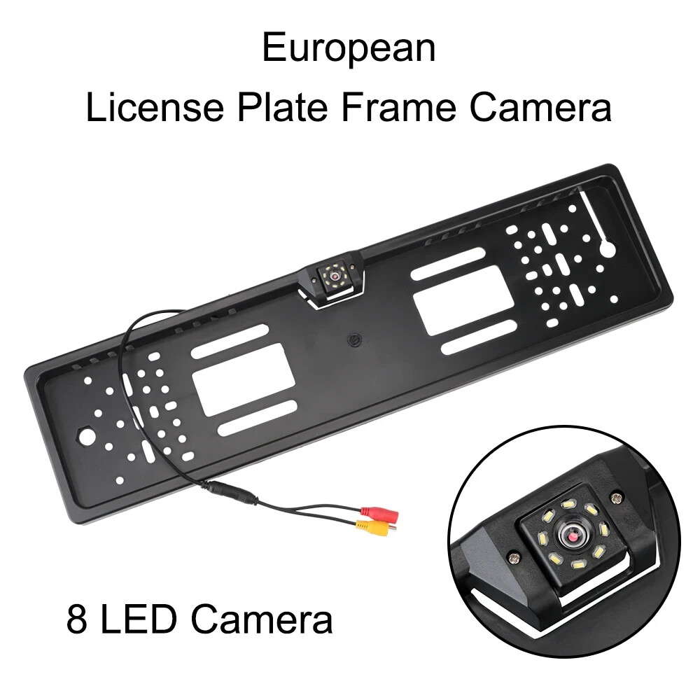 Portatarga con Telecamera Retromarcia Auto 8V con Visione Notturna Sensore Park - Miniatura 2