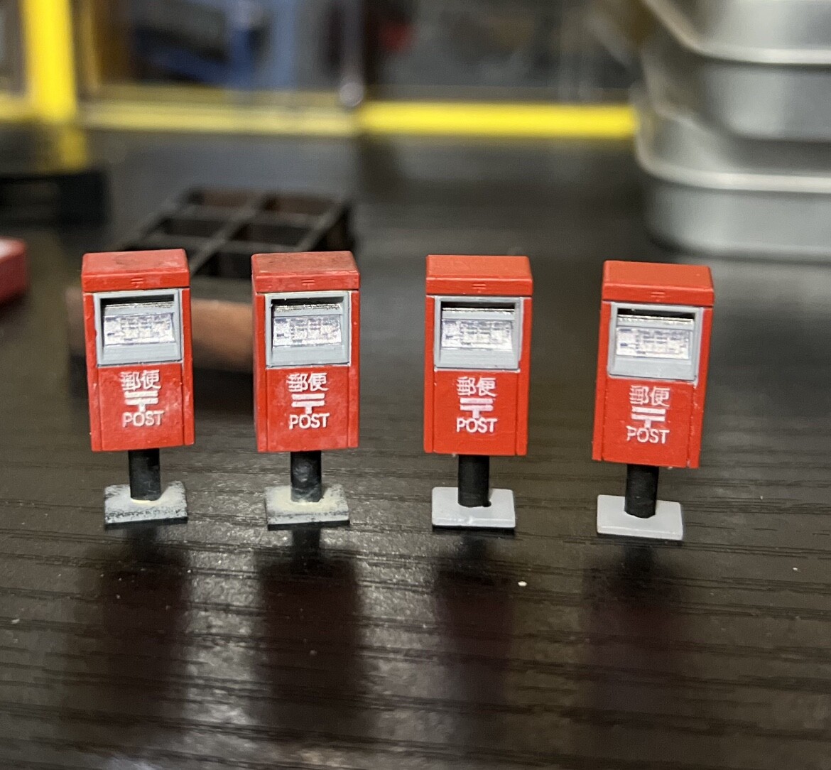 Diorama 1/64 Mailbox Model City Street View Scene Display Props Model Accessory