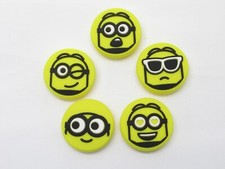5 PACK: WILSON "MINIONS 2.0" SILICONE TENNIS VIBRATION DAMPENERS. WR8413801001