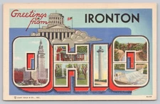 Postcard Cleveland Ohio Large Letter Greetings