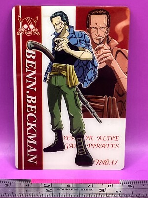 Ben Beckman 81 One Piece King of Pirates Gummy Card 2003 BANDAI