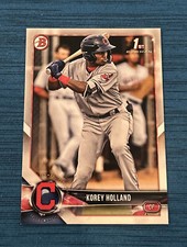 2018 Bowman Draft Base #BD-89 Korey Holland - Cleveland Indians
