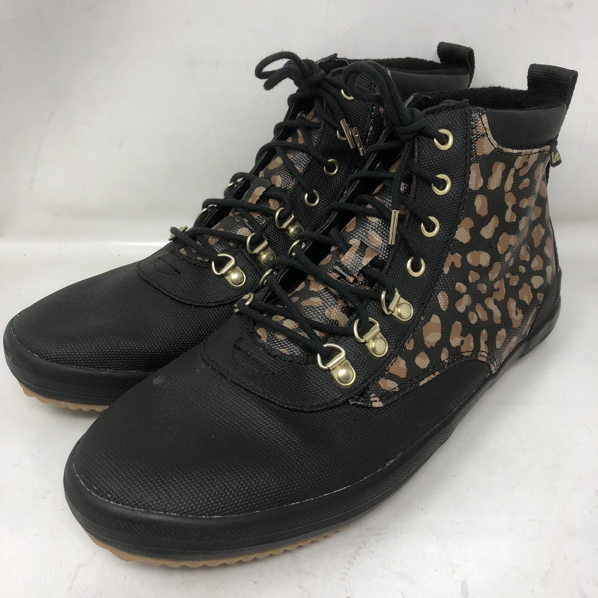 KEDS Womens Black Brown Scout Boots II Ankle Lace Up High Top Sneaker Size  11