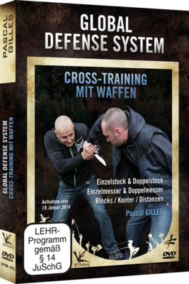 Global Defense System Cross Training mit Waffen DVD Pascal Gilles Stock Messer