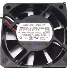 NMB 2406KL-05W-B59 6015 DC24V 0.13A 6CM 3-Wire Inverter Cooling Fan