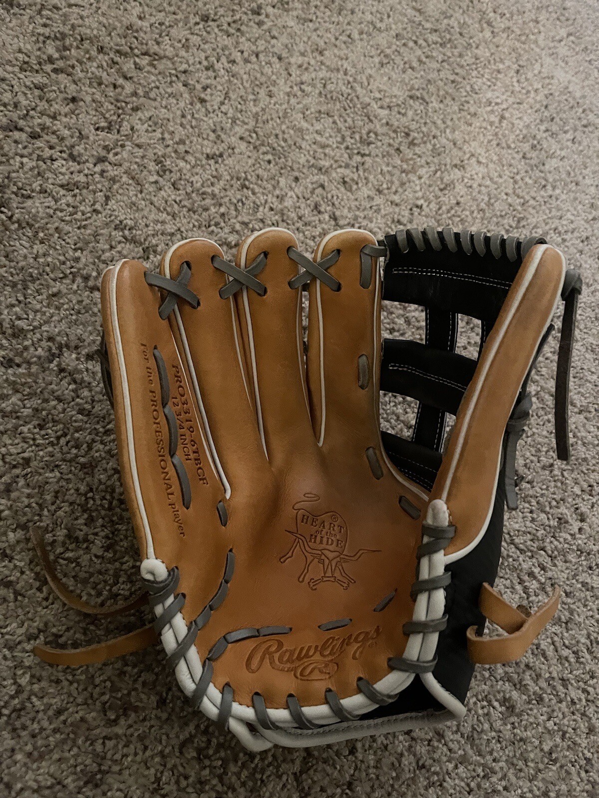 RAWLINGS HOH HEART OF THE HIDE 12.75" LEFTY OUTFIELD BASEBALL GLOVE