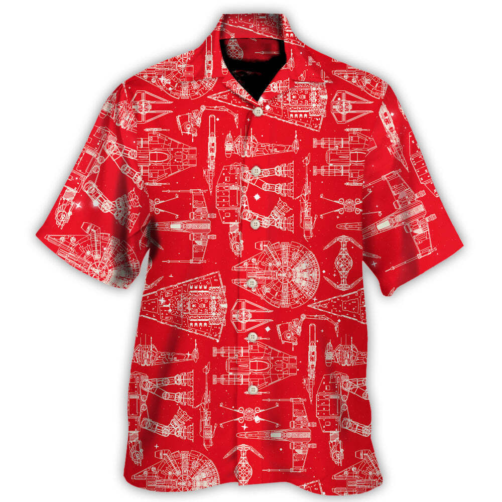 Starwars Red   Hawaiian Shirt For Men Women Kids
