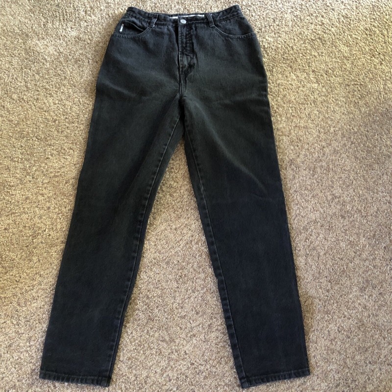 Womens  Vintage Black Bongo Jeans  9  80s High Waisted
