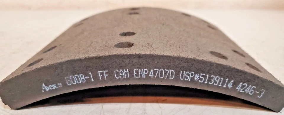 5 Qty. of Abex Brake Shoe Lining Strips 6008-1 | 4246-3 FF CAM ENP4707D (5 Qty) - Image 3 of 4